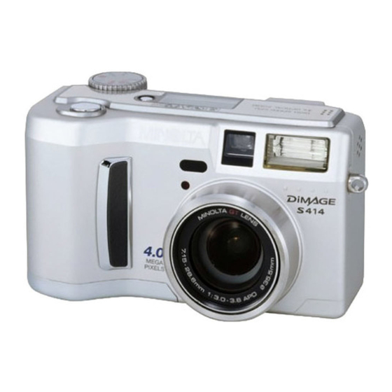 Minolta DiMAGE S414 Instruction Manual