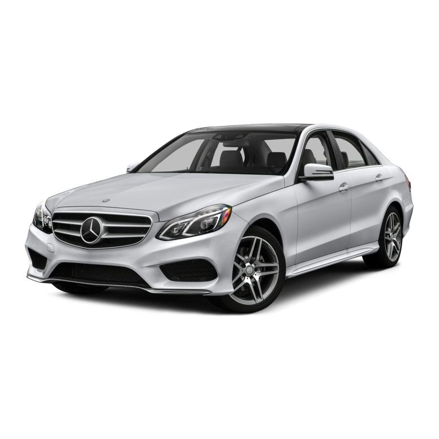 Mercedes-Benz E-Class Operator's Manual