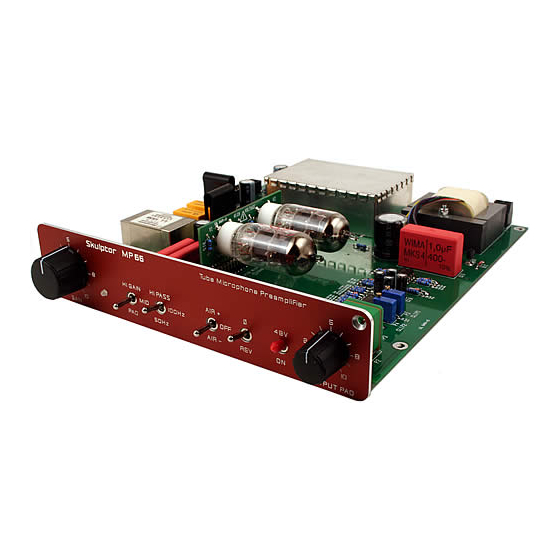 Sound Skulptor MP66 Setup Manual