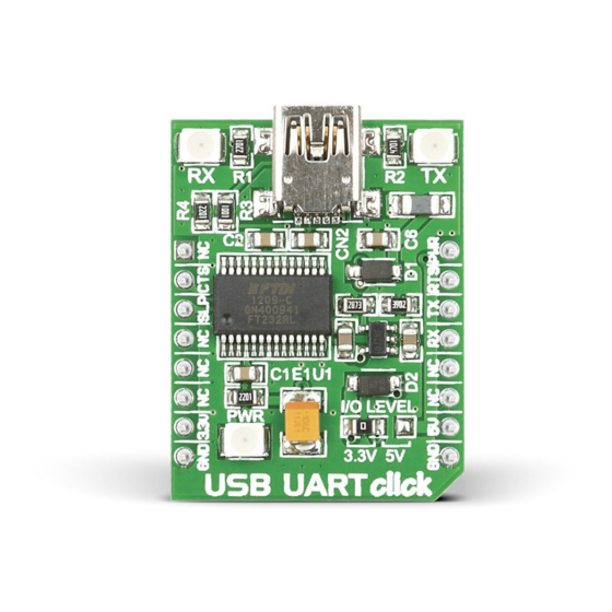 mikroElektronika USB UART click Manual