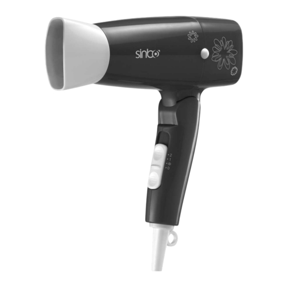 Sinbo SHD 7026 Instruction Manual