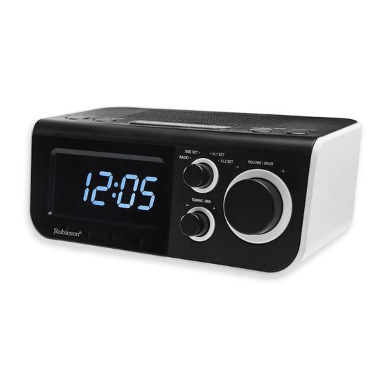 User Manuals: Rubicson 33877 Alarm Clock