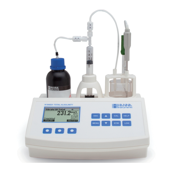 Hanna Instruments HI84531 Instruction Manual