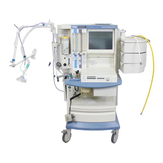 Dräger Medical Narkomed 6400 Operator's Manual