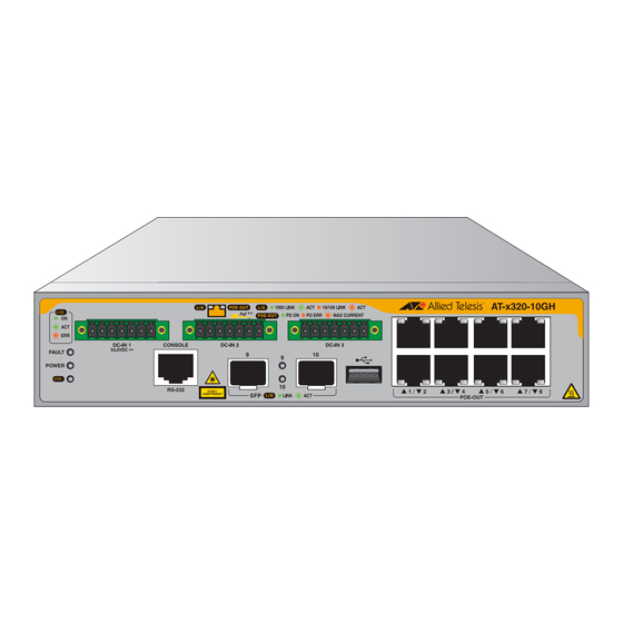 Allied Telesis x320-11GPT Manuals