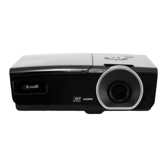 User Manuals: Knoll DLP HDO2200 Video Projector