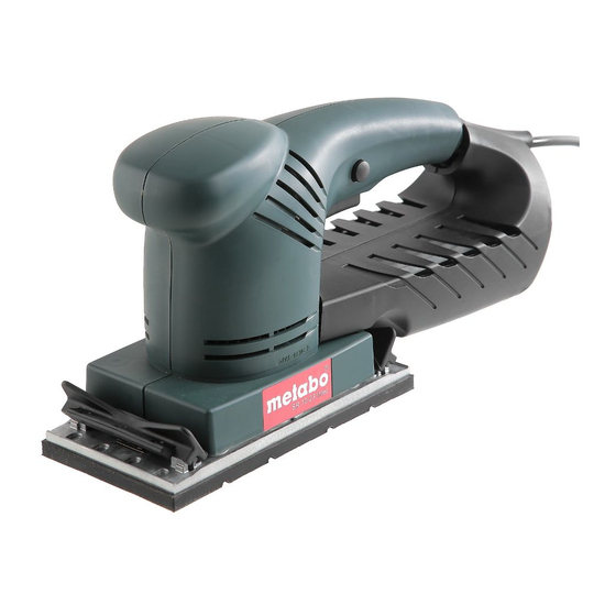 User Manuals: Metabo SR 10-23 Sanding Accessories