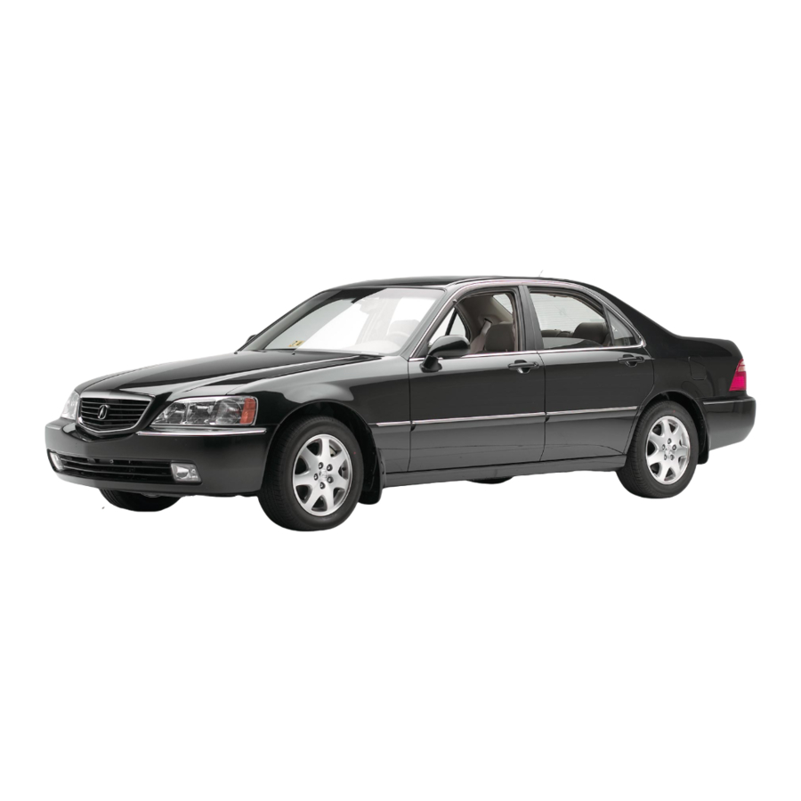 Acura 2002 3.5 RL Owner's Manual Content