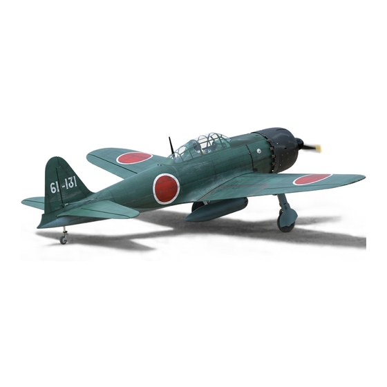 Black Horse Model A6M ZERO BH180 Instruction Manual Book