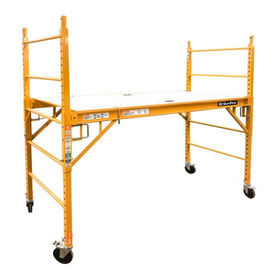 Sur-Pro SCAFFOLD SCF6B Assembly Instructions & Operational Safety