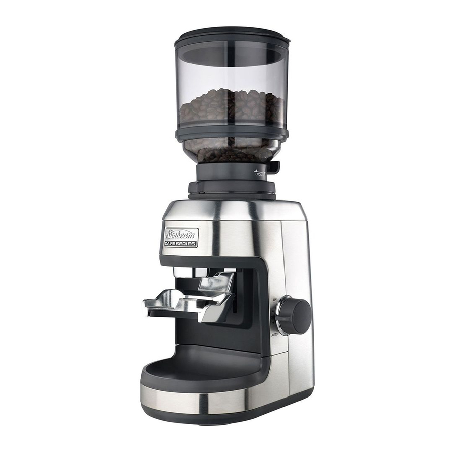 Sunbeam EM0700 - Precision Coffee Grinder Cafe Series Manual