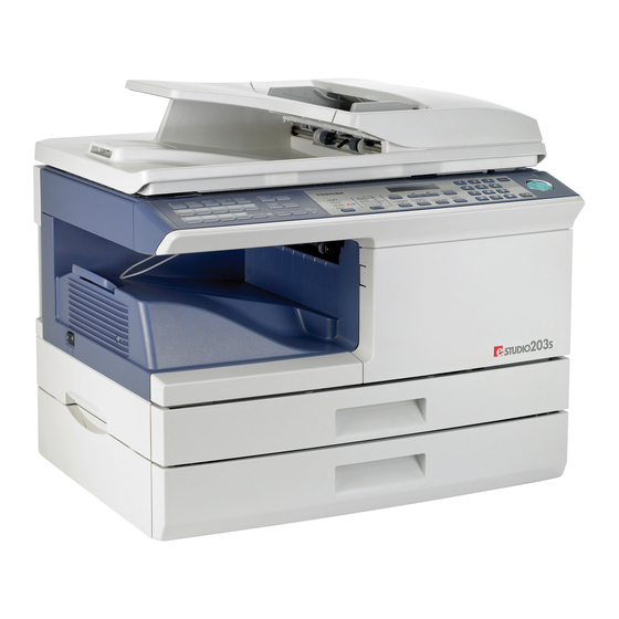 Toshiba e-STUDIO 203S Operator's Manual