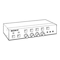 Sony UVR-60 Operating Instructions Manual