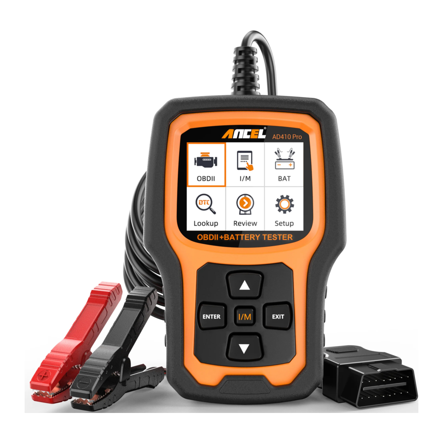ANCEL AD410 Pro - OBDII Battery Tester