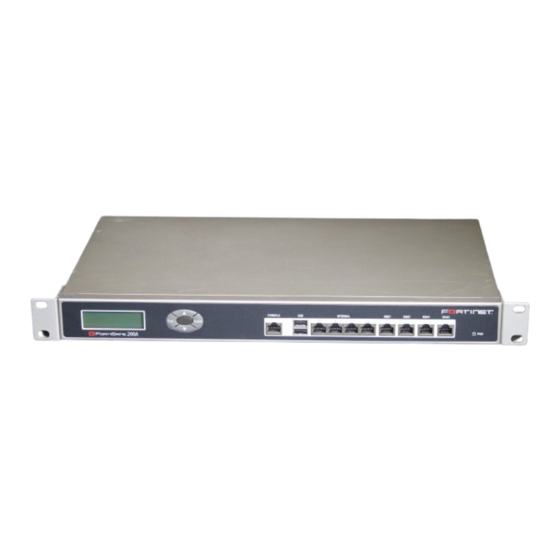Fortinet FortiGate-200A Quick Start Manual