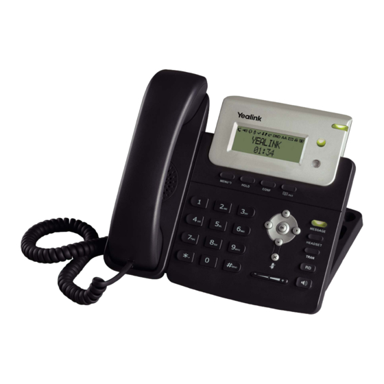 Yealink SIP-T20P User Manual