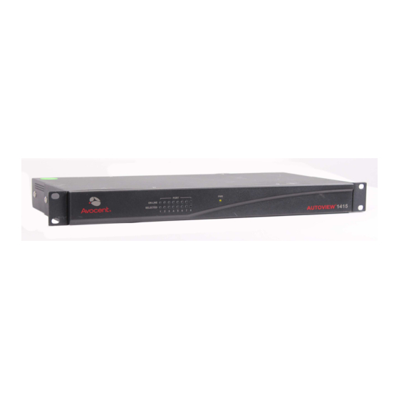 Avocent 1415 Quick Installation Manual
