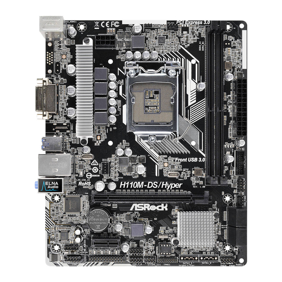 ASROCK H110M-DS/Hyper Manuals