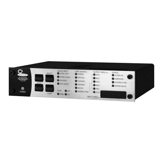 Mutec FORMAT CHANGER advanced Operating Manual