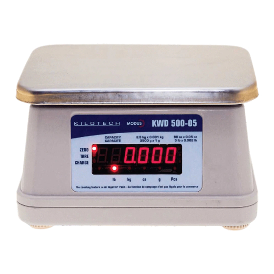 Kilotech KWD 500 Calibration Instructions