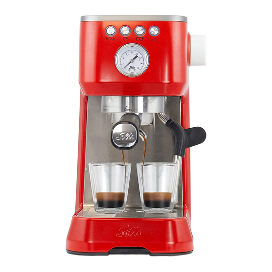 SOLIS Barista Perfetta Plus 1170 Manuals