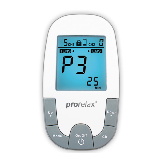 Prorelax SUPER DOU plus Operating Instructions Manual