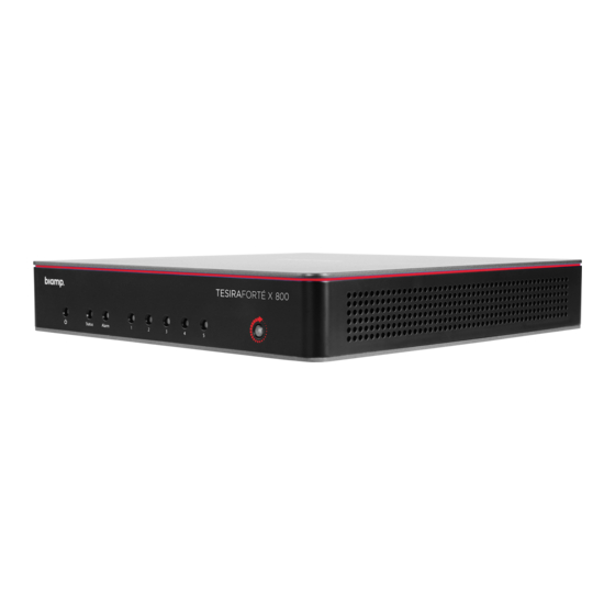 Biamp TesiraFORTE X Series Manual