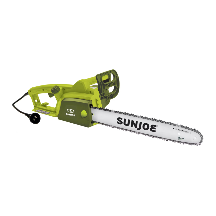 SunJoe SWJ701E - Electric Chain Saw Manual