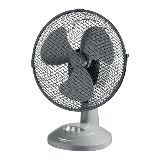 Bestron SUMMER BREEZE DDF27G Instruction Manual