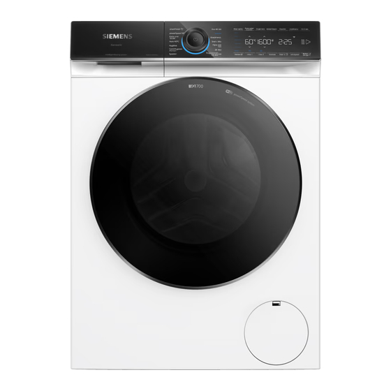 Siemens WG56B2ACNL User Manual And Installation Instructions