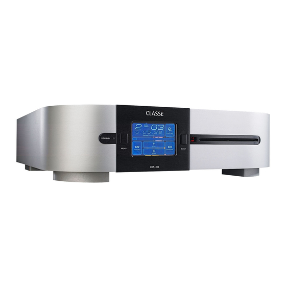 Classe Audio CDP-100-FRENCH Manuel Du Propriétaire