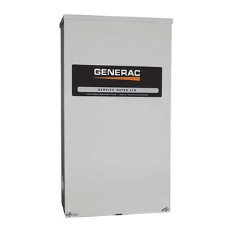 Generac Power Systems RTS automatic Manuals