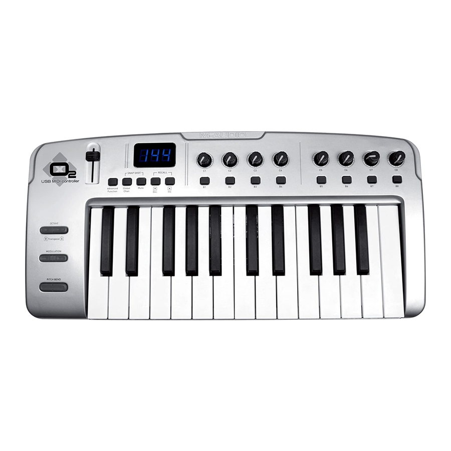 M-Audio O2 User Manual