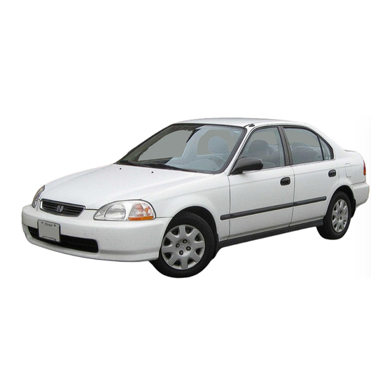 Honda 2000 Civic Sedan Owner's Manual