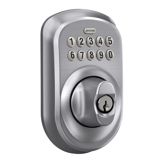 SCHLAGE BE365 INSTALLATION INSTRUCTIONS Pdf Download | ManualsLib