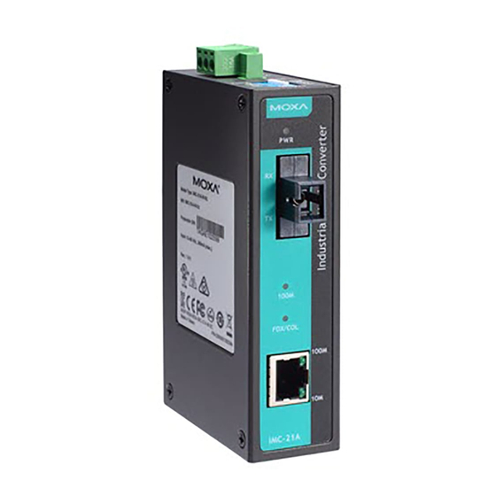 Moxa Technologies IMC-21A series Manuals