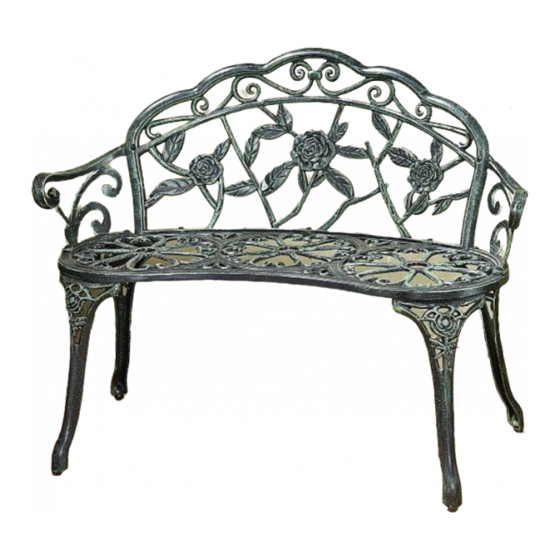 Gainsborough Curved Rose Design Bench H252 Instructions For Use