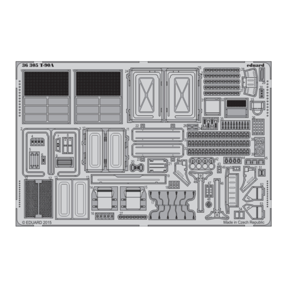 Eduard T-90A Assembly Instructions