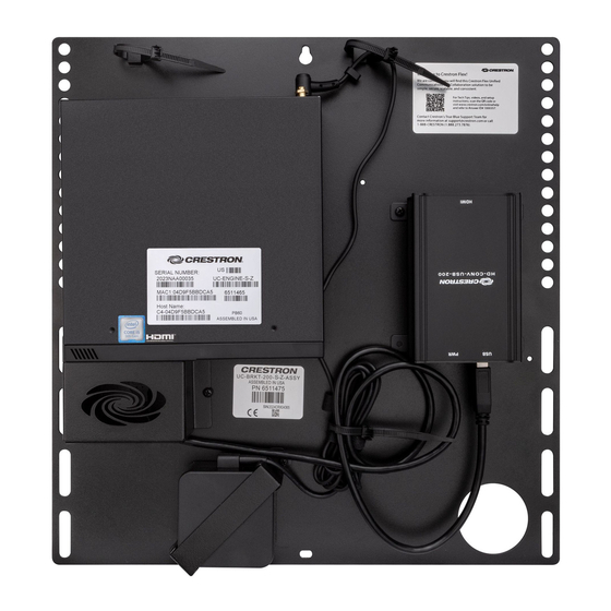 Crestron UC-BRKT-200-S-Z-ASSY Manual