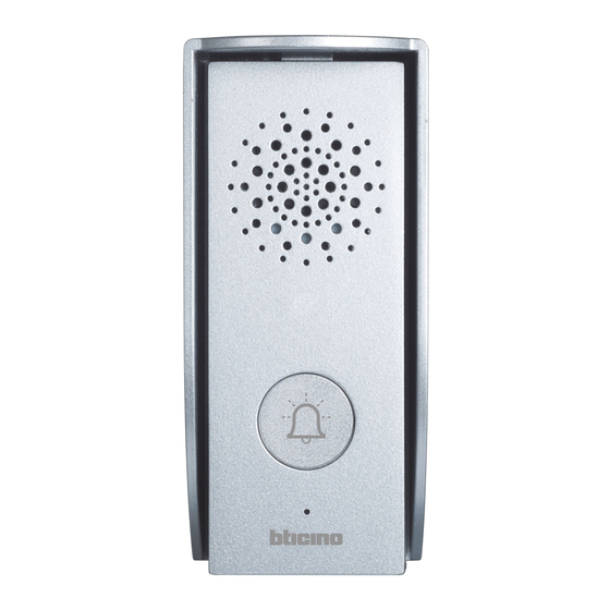Bticino 330460 Quick Start Manual