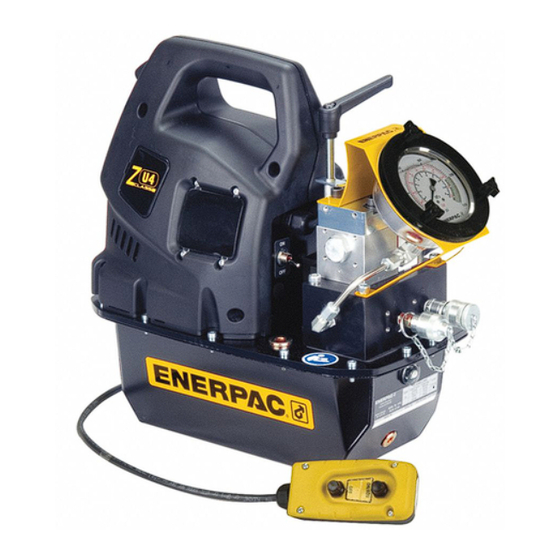 Enerpac ZU Series Instruction Sheet
