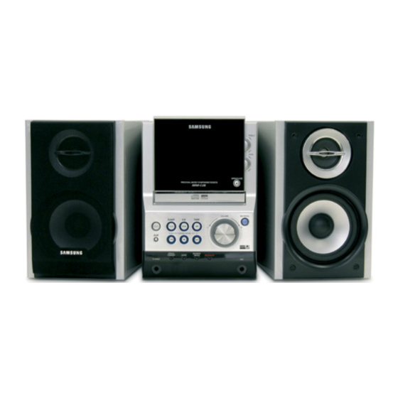 User Manuals: Samsung MM-DJ8 Micro Component System