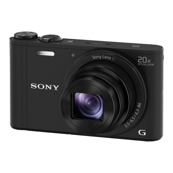 Sony DSC-WX350 Instruction Manual