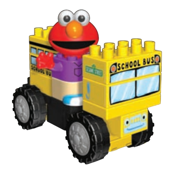 K'Nex SESAME STREET Neighborhood Collection School Bus Building Set Quick Start Manual