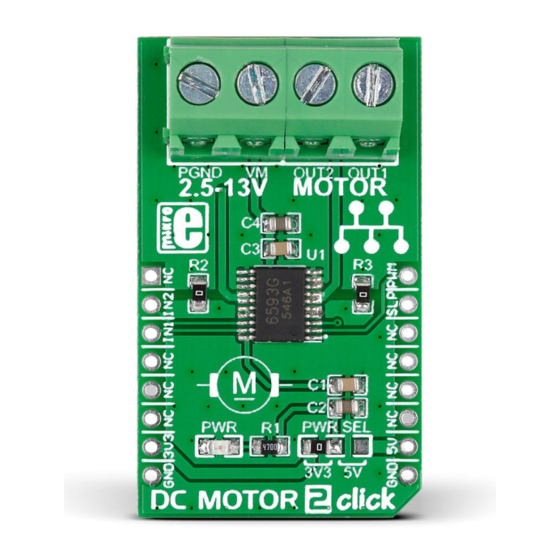 mikroElektronika DC MOTOR 2 click Manual