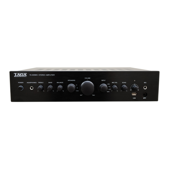 Taga Harmony TA-400MIC Instruction Manual