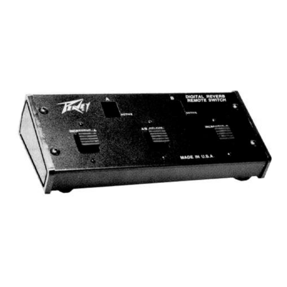 Peavey Revolution User Manual