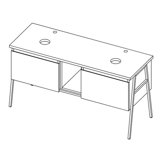 CORONA PLUS 140 CM VANITY Assembly Instructions Manual