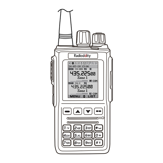 Radioddity GD-168 Operating Manual