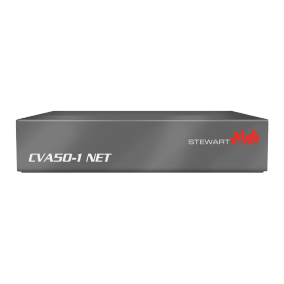 Stewart Audio CVA50-1 NET Owner's Manual